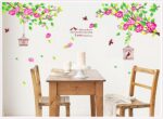 JAAMSO ROYALS Removable Flowers Stickers Pink Peach Wall Sticker size 60x90 am818 - Image 3