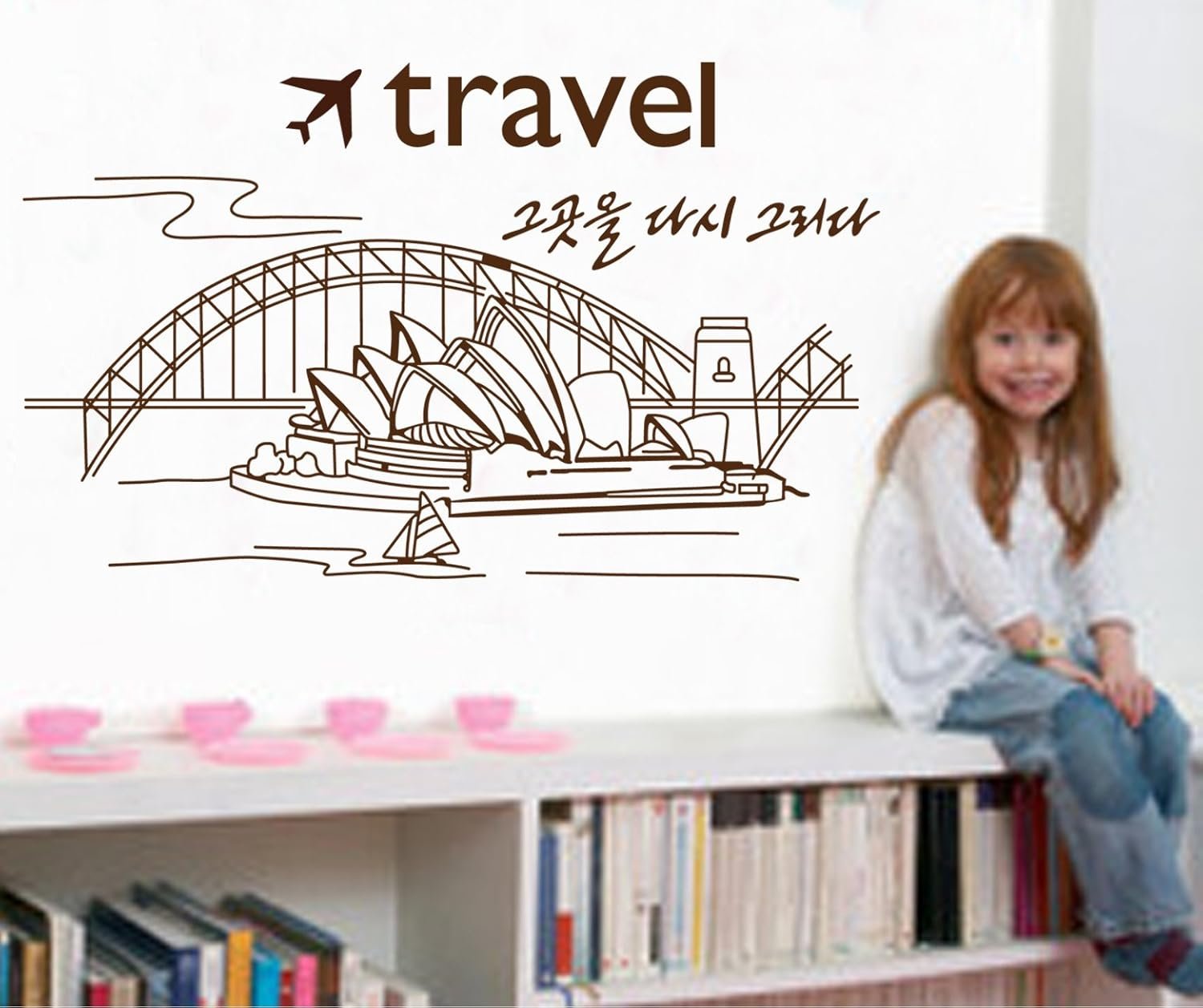 71RuO9-q0mL._AC_SL1500 Elegante Inglés Cartas puente Opera vinilo de pared para el hogar papel adhesivo extraíble Living comedor dormitorio Cocina murales arte imagen DIY Stick Niñas Niños Kids Nursery Baby sala de juegos decoración size 50x70 jm8346 - Image 1