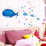 Cartoon Animals Growth Chart Wall Stickers Height Measurement Removable Wall Decals Home Decor Art Mural Baby Boys Girls Kids Bedroom Kitchen Room Decoration (Whale Height Measurement) size 50x70 ay7018 - Image 4