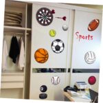 Sports Wall Stickers Football Rugby Basketball Decor Wall Decals for Home Decor size 50x70 sk7095 - Image 2