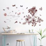 Romantic Flowers Butterfly Wall StickersXl7219 - Image 5