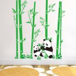 PVC Cute Cartoon Panda Bamboos Decor Wall Stickers Art Decal Removable For Children's Room Decor Bedroom Sitting Room Sofa TV Background By Kamay's CJM7169 - Image 5
