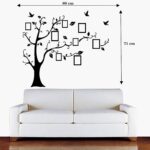 WJNY Picture Frame Set,Frame Black Tree Wall Stickers, 7-Pack Picture Frame Collage Picture Frame Wall Gallery Kit For Wall And Home, 6 Colors (Color : Style C)