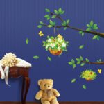 Home Centre Corsica - Green PVC Tree Detailed Wall Decal - 50x70cm, Standard - Image 3