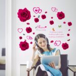 Sk7176 Red Rose Wall Sticker size 50x70 - Image 4