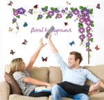 Sk9041 Morning Glory Vine Wall Sticker - Image 4