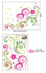 New 2024 Lp Xy8006 DIY Wall Sticker, Stickers Living Room Bedroom Sofa Backdrop Fantasy Flower Wall Stickers Decal Decoration Products Accessories - Image 7