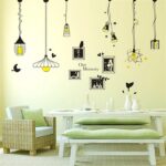 Modern creative wall stickers Living room Bedroom sofa restaurant background wall decoration stickers fashion creative wall stickers personalized wallpaper, pendant lamp photo Frame wall Xh5312c - Image 3