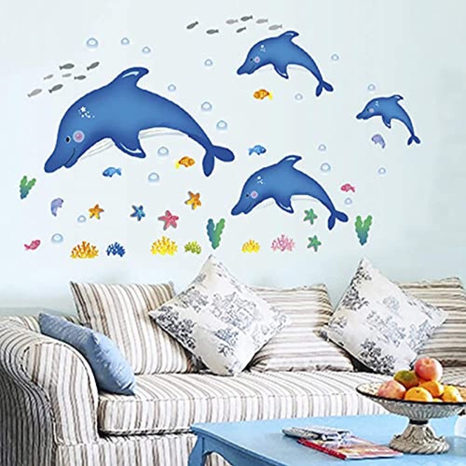 71ZgjLkirGL._SL1500 Ay6044 Wall Sticker Star Fish Underwater Creature Poster For Kids Room - Image 1