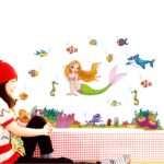 Ampire Wall Stickers Mermaid and Other Aquatic Animals Decor  JM7292 - Image 4