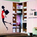Wall Sticker Pretty Girl Miniskirt Heels Shoulder Bag Ay7080 - Image 2
