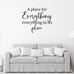 AWSN Inspirational motivational Lettering quotes Wall Decor for Women Boys Girls Kids Living Room bedroom Playroom Nursery Room Wall Stickers Decoration- A Place for Everything and Everything in - Image 2