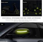 20 PCS Car Wheel Reflective Stickers, Anti-Scratch Night Safety Warning Tape Stripe Sticker, Exterior Fluorescent Decorative Tire Rims Decal for Vehicles, Car Accessories (Green) - Image 4