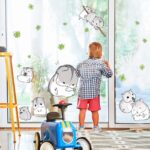 MJ7014【 German】 PVC wall decal wall decal nice little hamster wall sticker wall decal sticker children's day gift good gift for friends - Image 5