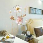 Relief Flower Wall Stickers Bedroom Decor Living Room Wall Decals Tv Sofa Background Decoration Wall Decor size 60x90 sk9288 - Image 2