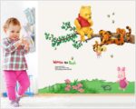 Jaamso Royals 'Cartoon Animals Elephants Coconut Trees' Wall Sticker (Vinyl, 46 cm x 5.1 cm x 5.1 cm, AY639A) - Image 2