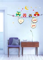 Ay641 DesignCreations PVC Vinyl 'Colorful Owls Wall Sticker - Image 6