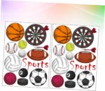 Sports Wall Stickers Football Rugby Basketball Decor Wall Decals for Home Decor size 50x70 sk7095 - Image 9