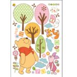 Studio Briana 90 cm Jungle Theme Pooh Bear, Piglet, Cat And Owl Artistic Wall Decal For Kids Room Self Adhesive Sticker - Image 2