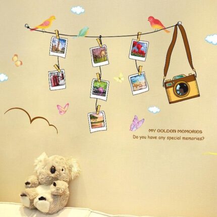 Solimo Wall Sticker for Living Room (Travel Photo Gallery, Ideal Size on Wall, 180 cm X 100 cm), PVC Vinyl abc1050