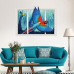 3D wall sticker parrot children's room  wall sticker Xh9227 - Image 2