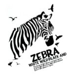 PRAVÃ‚® Zebra Bird Pattern Living Room Bedroom Removable Wall Sticker Decal Wallpaper size 60x90  dlx6018