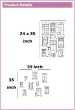 Abstract Doors Windows and Cupboard Wall Sticker - Image 5