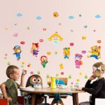 Animal Go to School Wall Stickers Removable Wall Decals Home Decor PVC Art Mural Baby Boys Girls Kids Bedroom Kitchen Decoration Wall Stickers Posters size 50x70 xls7157 - Image 5