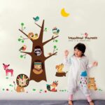 Animal Happy Tree Wall Sticker Removable Wall Sticker - Image 6