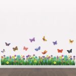 Jm8260 Flower Wall Stickers DIY Door Decor Butterfly Art Vinyl Decal Colors Kids Room - Image 10