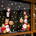Wall Stickers Xmas Window Wall Clings Creative Santa Claus Deer Wall Decals for Christmas Party HT94032 - Image 5