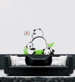 Jm8317 Panda Happy baby Pattern Removable Wall Stickers Decal Kids Home Decor USA - Image 2