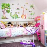 WandSticker4U® - Watercolour wall stickers for children DINOSAURES (126 x 61 cm) I decorative stickers animals tree colourful I wall sticker for children's room baby boy boy nursery decoration  size 60x90  hm92028 - Image 2