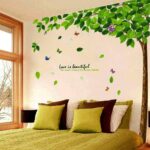 Adeeing Wall Stickers for Living Room, Removable Wall Sticker Tree Art DIY Wall Sticker Xy1038-1