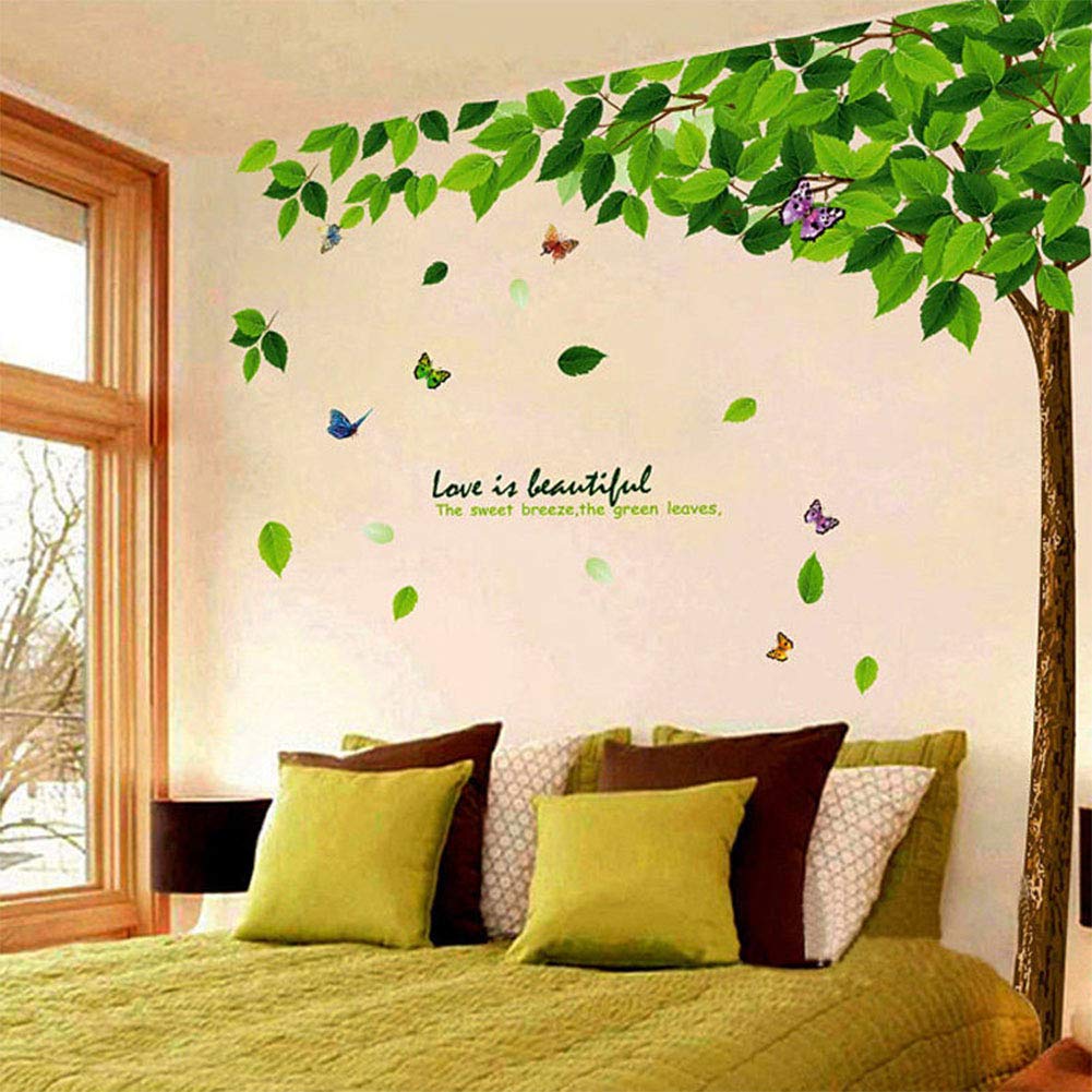 71p3qSXR7jL._SL1001_43eec368-c507-457d-a7aa-6bc9fe20fd8d Adeeing Wall Stickers for Living Room, Removable Wall Sticker Tree Art DIY Wall Sticker Xy1038-1 - Image 1