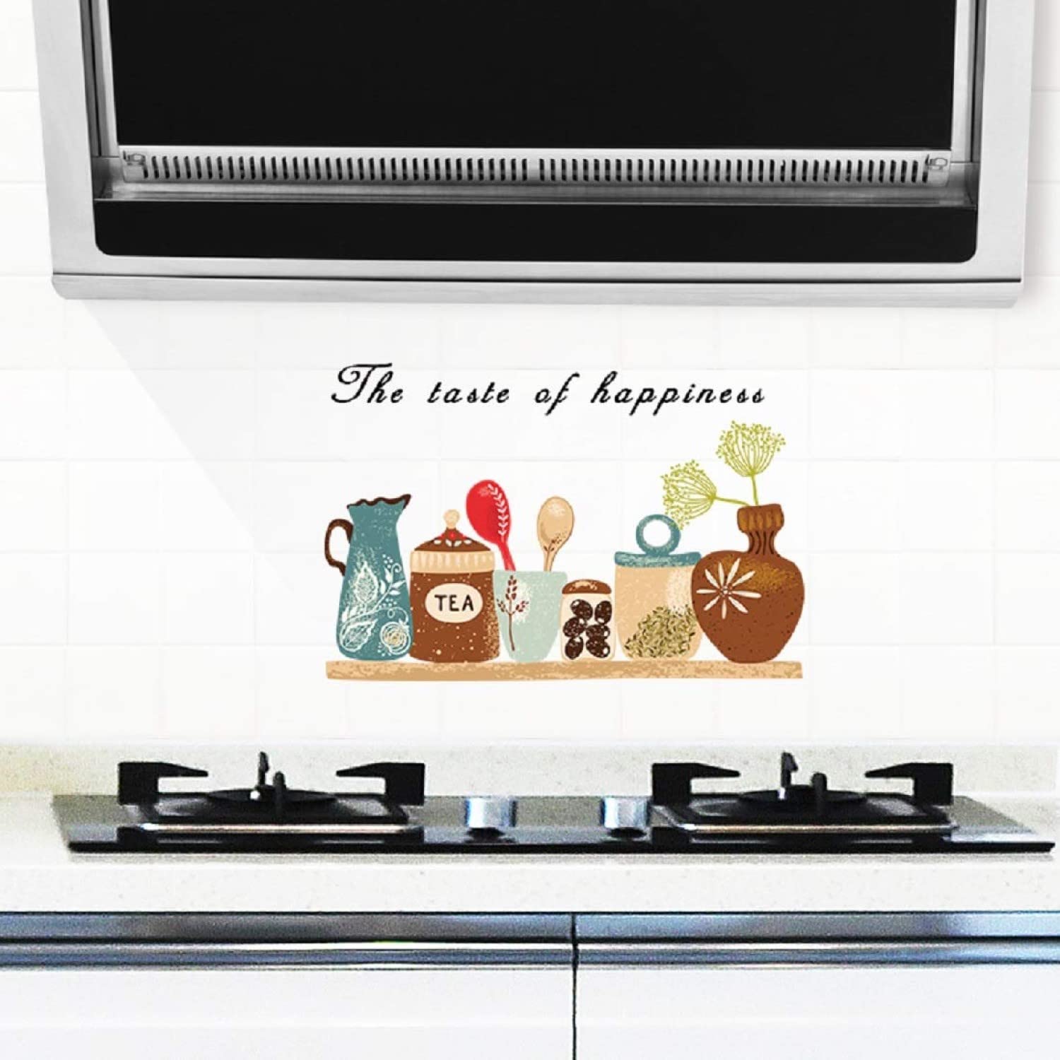 71p9cel4yzL._SL1500 JAAMSO ROYALS Kitchen Grocery Wall Tiles Stickers Waterproof, Kitchen Stickers for Wall, Wall Sticker for Kitchen, Kitchen Sticker, Kitchen Tiles Wall Stickers size 60x90 nc041 - Image 1