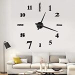 Wall Clock Sticker Acrylic Silent Digital Big 3D DIY Self adhesive ZH015 - Image 7