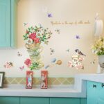 Trees Flowers Butterfly Wall Stickers Cartoon Animals Heart Shaped Wall Decals Home Decor  sk7114 size 50x70 - Image 3