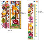 Cartoon Animals Growth Chart Wall Stickers Height Measurement Removable Wall Decals Home Decor size 50x70 xh6335 - Image 4