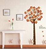 Maple Tree Wall Sticker Floral Wall Paper Removeable Wall Decor PVC Wall Art – Online Shopping Pakistan, Nail Art in Pakistan, Wall Stickers size 60x90 ay202 - Image 2