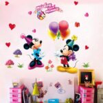 Children's Room Wall Sticker Mickey Minnie Removes Cartoon Wall Sticker Bedroom Nursery Wallpaper Sticker Mickey Baby Paradise - Image 2