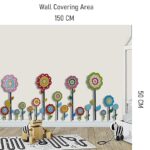 Tc1028 i Organizo Home Decor Staircase SELF Adhesive Wall Sticker Bed Side Flower - Image 2