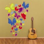 Cute Cartoon Animals Flowers Butterflies Trees Wall Stickers NC028 - Image 3