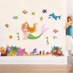 Ampire Wall Stickers Mermaid and Other Aquatic Animals Decor  JM7292 - Image 5