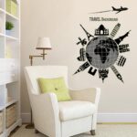 WALLSTIKER DINDING TRAVEL GLOW IN THE DARK ABQ9633 WALL STICKER KAMAR - Image 2
