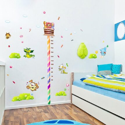 Animal Cake Height Measurement Wall Sticker Xl8082
