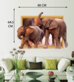 3D Elephant Wall Sticker SK9018 - Image 3