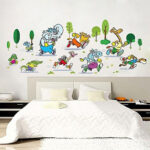 Animals Running Wall StickerHome Decor Kids Room Decals - Image 2