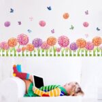 Flowers and Butterflies Wall Sticker, Decorative Adhesive Film, TUNC Simplicity Wall Decor size 50x70 xls7145 - Image 3