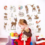 Sk9293 Sika Deer Wall Sticker - Image 2